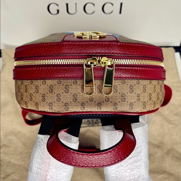 GUCCI X DORAEMON Logo GG Supreme Monogram Ophidia Small Backpack Bag $3650 NWT - Picture 15 of 16